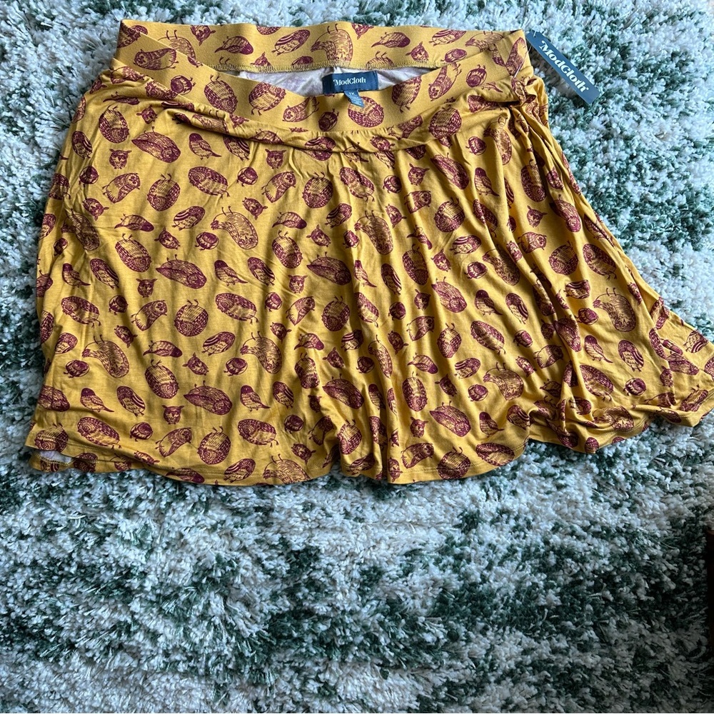 Modcloth Owl Mini Skirt with Pockets!